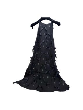 CHANEL Black Bow-Dress